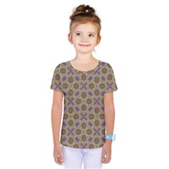 Art Illustrations Background Pattern Mandala Seamless Kids  One Piece T-shirt