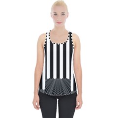 Stripes Geometric Pattern Digital Art Art Abstract Abstract Art Piece Up Tank Top by Proyonanggan
