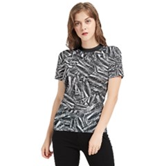 Monochrome Mirage Women s Short Sleeve Rash Guard by dflcprintsclothing