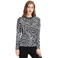 Monochrome Mirage Women s Long Sleeve Rash Guard by dflcprintsclothing