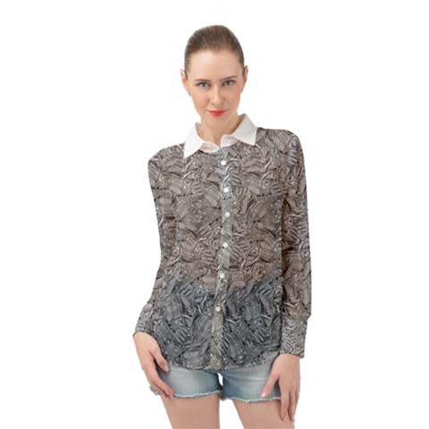 Intricashine Long Sleeve Chiffon Shirt by dflcprintsclothing