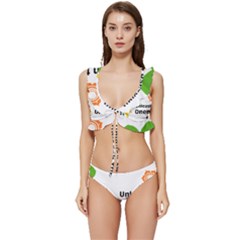 Sacral Chakra s Mantra 1 Low Cut Ruffle Edge Bikini Set by artameybodi