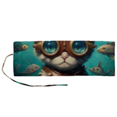 Underwater Explorer Roll Up Canvas Pencil Holder (m) by CKArtCreations