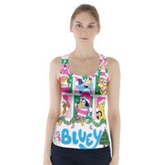 Bluey Christmas Racer Back Sports Top by avitendut