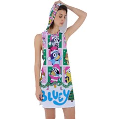 Bluey Christmas Racer Back Hoodie Dress by avitendut