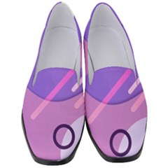 Colorful Labstract Wallpaper Theme Women s Classic Loafer Heels