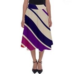 Angles Design Pattern Retro Perfect Length Midi Skirt