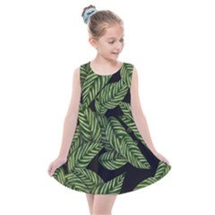 Background Pattern Leaves Texture Kids  Summer Dress