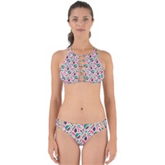 Multi Colour Pattern Perfectly Cut Out Bikini Set