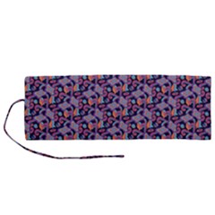 Trippy Cool Pattern Roll Up Canvas Pencil Holder (m) by designsbymallika