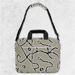 Sketchy Abstract Artistic Print Design Macbook Pro 13  Shoulder Laptop Bag  by dflcprintsclothing