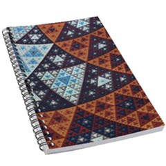 Fractal Triangle Geometric Abstract Pattern 5 5  X 8 5  Notebook by Cemarart