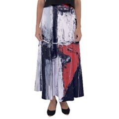 Abstract  Flared Maxi Skirt by Sobalvarro