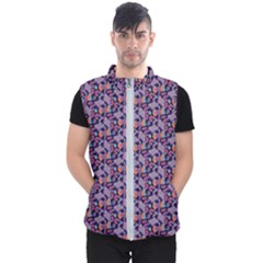 Trippy Cool Pattern Men s Puffer Vest by designsbymallika