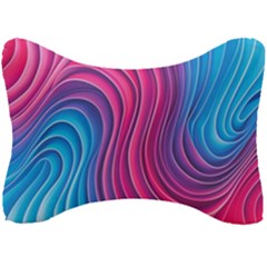 Spiral Swirl Pattern Light Circle Seat Head Rest Cushion by Ndabl3x