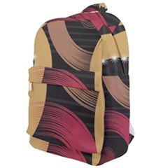 Circle Colorful Shine Line Pattern Geometric Classic Backpack by Proyonanggan