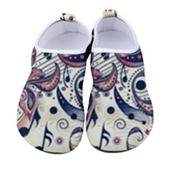 Paisley Print Musical Notes8 Men s Sock-style Water Shoes by RiverRootz