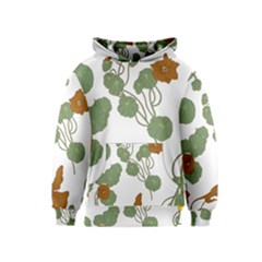 Nasturtium Flowers Plant Leaves Kids  Pullover Hoodie