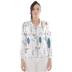 Pattern Sloth Woodland Women s Windbreaker