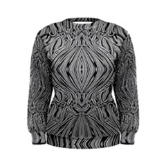 Black And White Pattern 1 Women s Sweatshirt