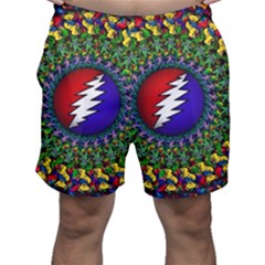 Grateful Dead Bear Pattern Men s Shorts