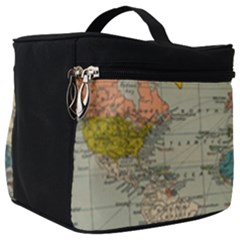 Vintage World Map Make Up Travel Bag (big)