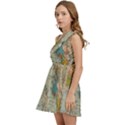 Vintage World Map Kids  One Shoulder Party Dress View3