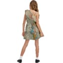 Vintage World Map Kids  One Shoulder Party Dress View4