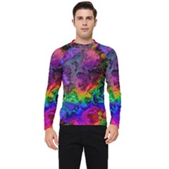 Pride Marble Men s Long Sleeve Rash Guard by MRNStudios