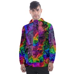 Pride Marble Men s Front Pocket Pullover Windbreaker by MRNStudios