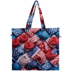 Us Presidential Election Colorful Vibrant Pattern Design  Canvas Travel Bag by dflcprintsclothing