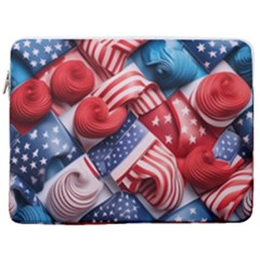 Us Presidential Election Colorful Vibrant Pattern Design  17  Vertical Laptop Sleeve Case With Pocket by dflcprintsclothing