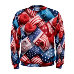 Us Presidential Election Colorful Vibrant Pattern Design  Men s Sweatshirt by dflcprintsclothing