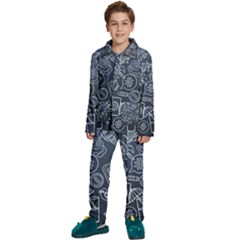 Internet Planet Drink Computer Kids  Long Sleeve Velvet Pajamas Set by Proyonanggan