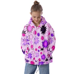 Inks Drops Black Paint Design Kids  Oversized Hoodie