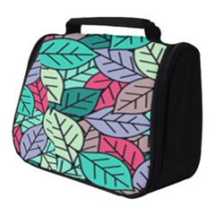 Pattern Leaves Background Nature Full Print Travel Pouch (small) by Proyonanggan