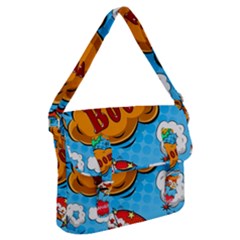 Comical Words Animals Comic Omics Crazy Graffiti Buckle Messenger Bag by Bedest