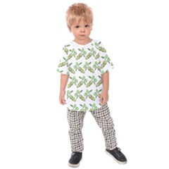 Wasabi Pattern 3 Kids  Raglan T-shirt