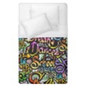 Graffiti Word Seamless Pattern Duvet Cover (Single Size) View1