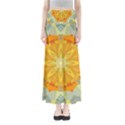 Sunshine Sunny Sun Abstract Yellow Full Length Maxi Skirt View1