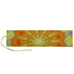 Sunshine-sunny-sun-abstract-yellow - Roll Up Canvas Pencil Holder (l) by Ravend