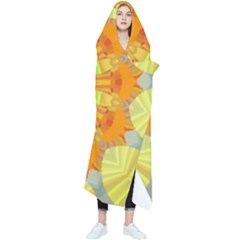 Sunshine-sunny-sun-abstract-yellow - Wearable Blanket by Ravend