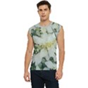 Enchanting Foliage Sharp Edged Leaves In Pale Yellow And Silver Bk Men s Raglan Cap Sleeve T-Shirt View1