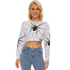 Spider Web Lightweight Long Sleeve Sweatshirt by Azkajaya