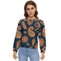 Bright-seamless-pattern-with-paisley-mehndi-elements-hand-drawn-wallpaper-with-floral-traditional-in Women s Long Sleeve Raglan T-Shirt View1