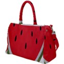 Watermelon Pillow Fluffy Duffel Travel Bag View1