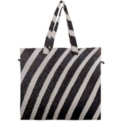 Zebra Zebra Pattern Zebra Fur Zebra Print Strip Canvas Travel Bag by Azkajaya