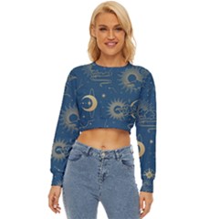 Seamless Galaxy Pattern Lightweight Long Sleeve Sweatshirt