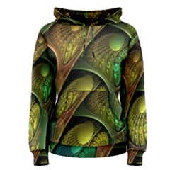 Psytrance Abstract Colored Pattern Feather Women s Pullover Hoodie by Ket1n9