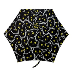 Cat Pattern Pet Drawing Eyes Mini Folding Umbrellas by Loisa77